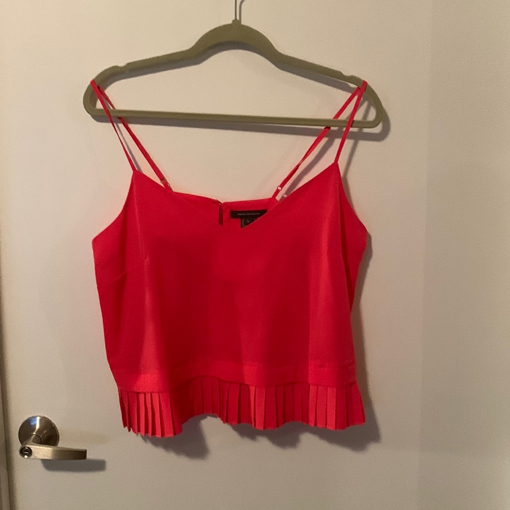 French connection crop top, pink, size L